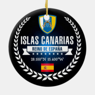 Islas Canarias Ceramic Ornament