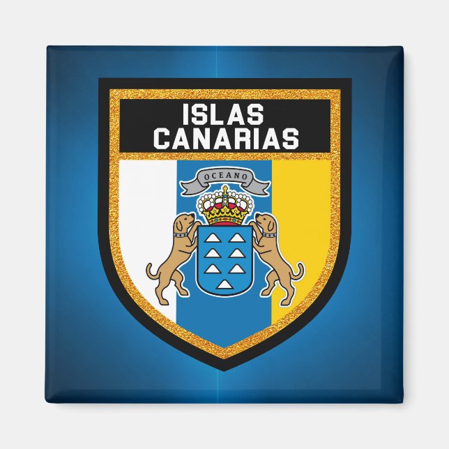 Islas Canarias Flag Magnet (Front)