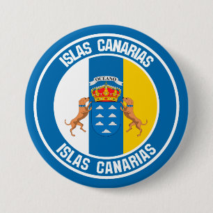 Islas Canarias Round Emblem 7.5 Cm Round Badge