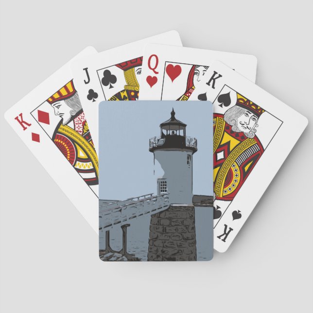 ISLE AU HAUT LIGHT PLAYING CARDS (Back)