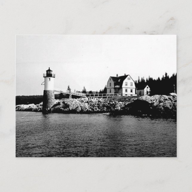 Isle Au Haut Lighthouse Postcard (Front)