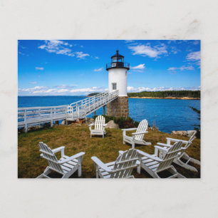Isle au Haut, Maine Lighthouse Postcard