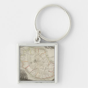 Isle De La Reunion Key Ring
