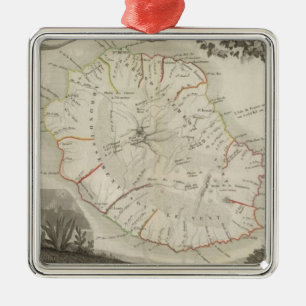 Isle De La Reunion Metal Tree Decoration