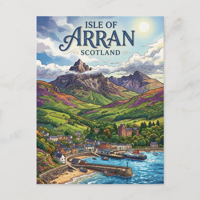 Isle of Arran Scotland Postcard (Front)