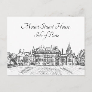 Isle of Bute, Mount Stuart House- Postcard