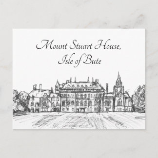 Isle of Bute, Mount Stuart House- Postcard
