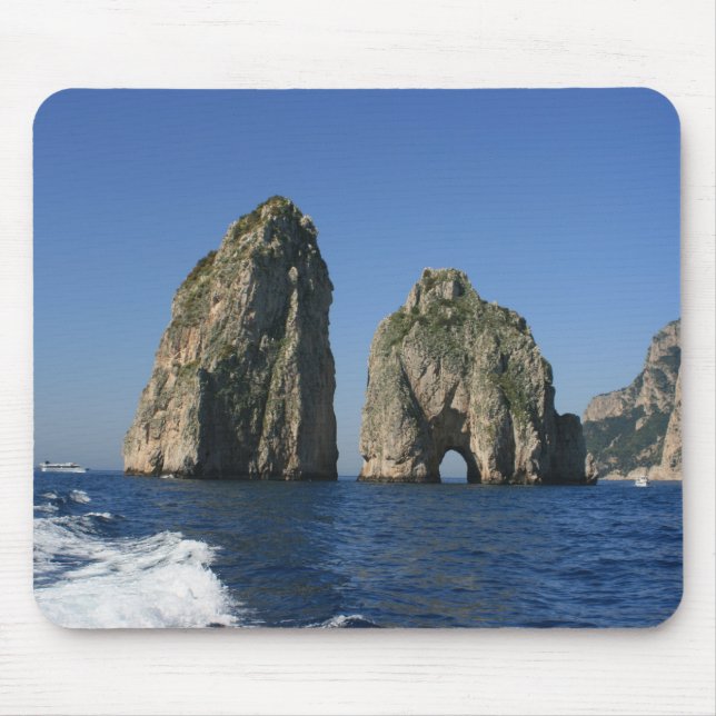 Isle of Capri, Faraglioni Mouse Pad (Front)