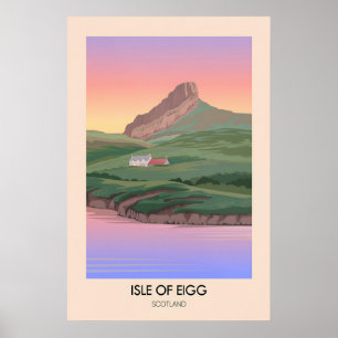 Isle of Eigg Scotland Travel Poster