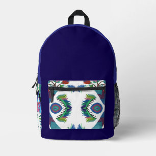 Isle-of -Ferns C/M & solid colour on a backpack