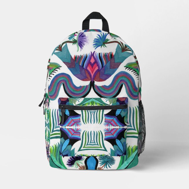 Isle-of-Ferns Original and C/M on a backpack (Front)