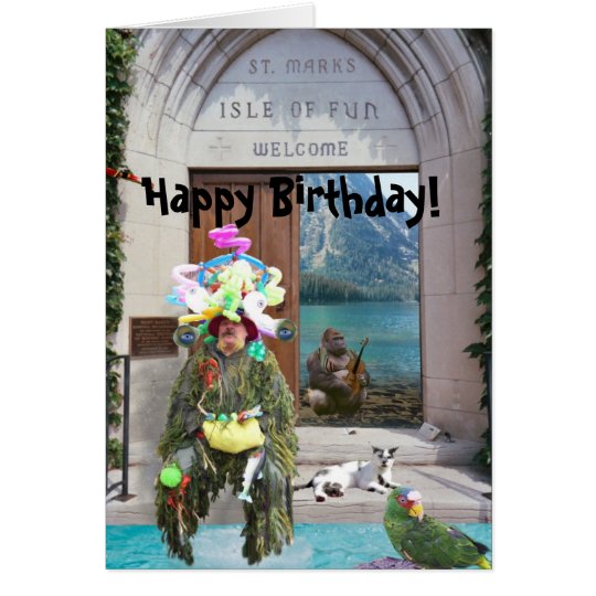 Isle of Fun, Happy Birthday! Card