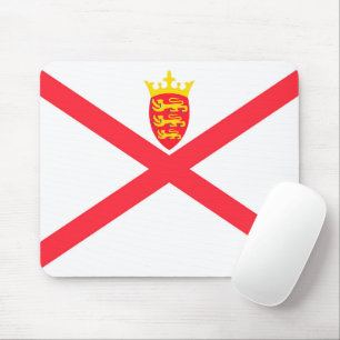 Isle of Jersey flag Mouse Pad