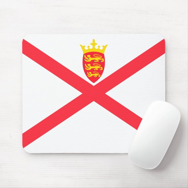 Isle of Jersey flag Mouse Pad (With Mouse)