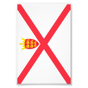 Isle of Jersey flag Photo Print