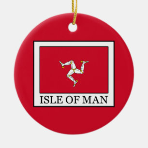 Isle of Man Ceramic Ornament