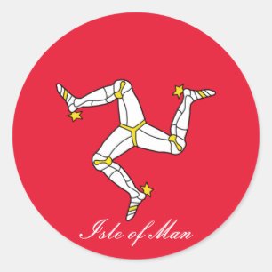 isle of man classic round sticker