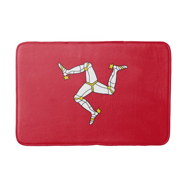 Isle of Man Flag Bath Mat (Front)