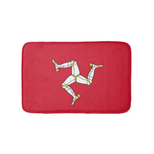Isle of Man flag Bath Mat