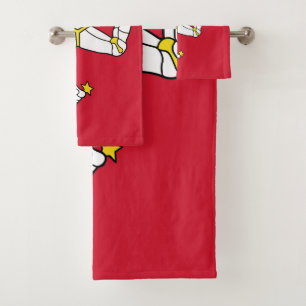 Isle of Man flag Bath Towel Set