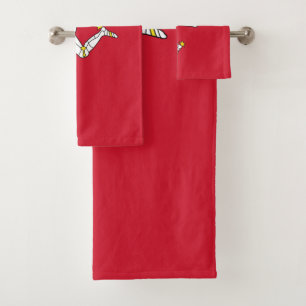 Isle of Man Flag Bath Towel Set
