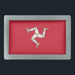 Isle of Man Flag Belt Buckle<br><div class="desc">Patriotic flag of Isle of Man.</div>