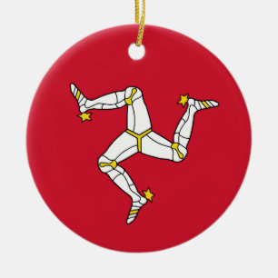 Isle of Man flag Ceramic Ornament