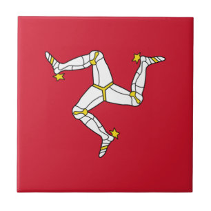 Isle of Man Flag Ceramic Tile