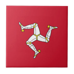 Isle of Man flag Ceramic Tile