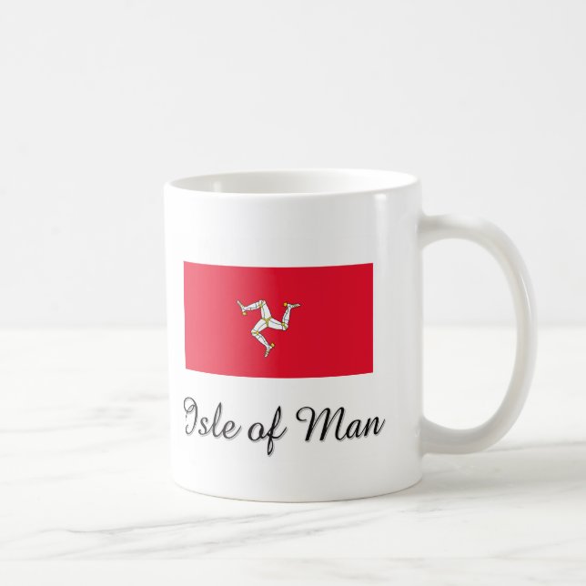 Isle Of Man Flag Design Coffee Mug (Right)