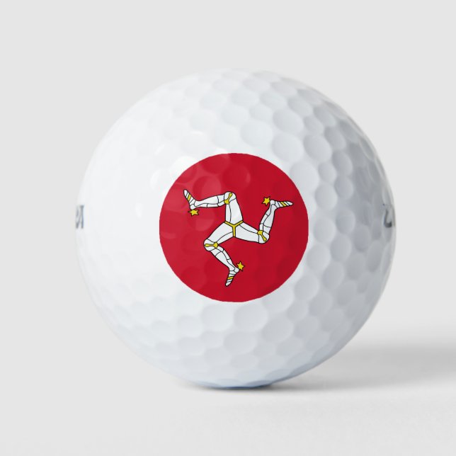 Isle of Man flag Golf Balls (Front)