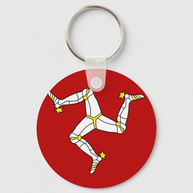 Isle Of Man Flag Key Ring (Front)