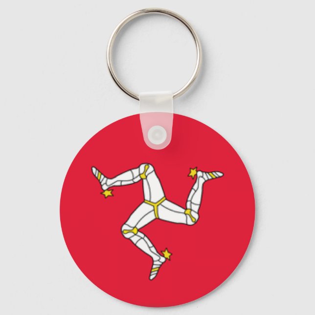 Isle of Man Flag Key Ring (Front)