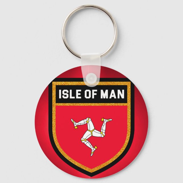 Isle of Man Flag Key Ring (Front)