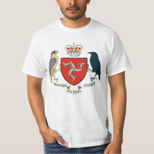 Isle of Man Flag - Manx Emblem - Brattagh Vannin T-Shirt
