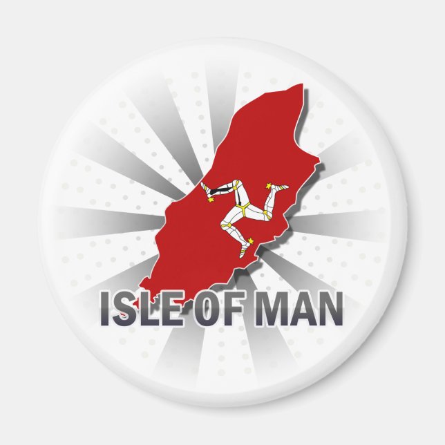Isle Of Man Flag Map 2.0 Magnet (Front)