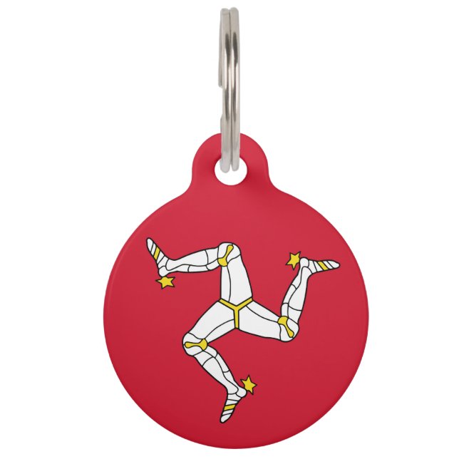 Isle of Man flag Pet Tag (Front)