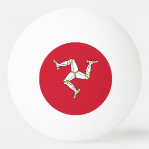 Isle of Man Flag Ping Pong Ball