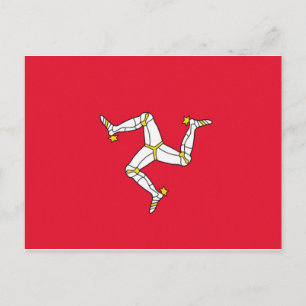 Isle of Man Flag Postcard