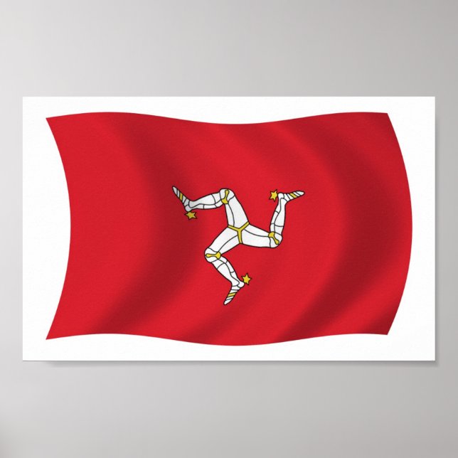 Isle of Man Flag Poster Print (Front)