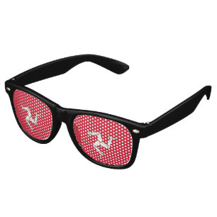 Isle of Man flag Retro Sunglasses