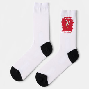 Isle of Man flag Socks