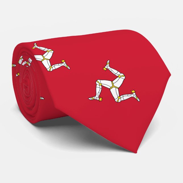 Isle of Man Flag Tie (Rolled)