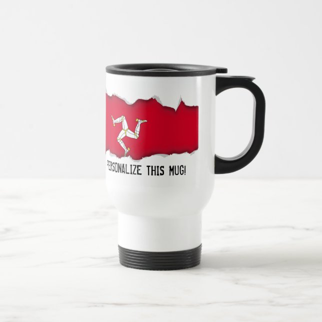 Isle of Man Flag Travel Mug (Right)