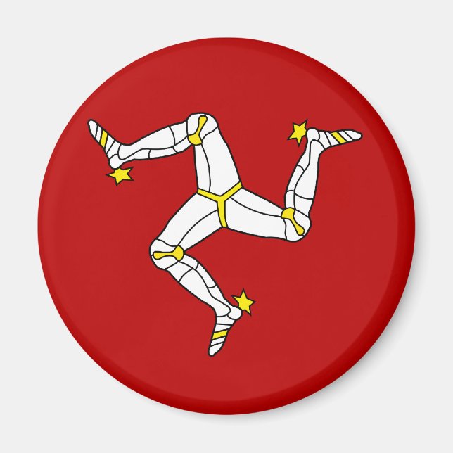 Isle Of Man High quality Flag Magnet (Front)