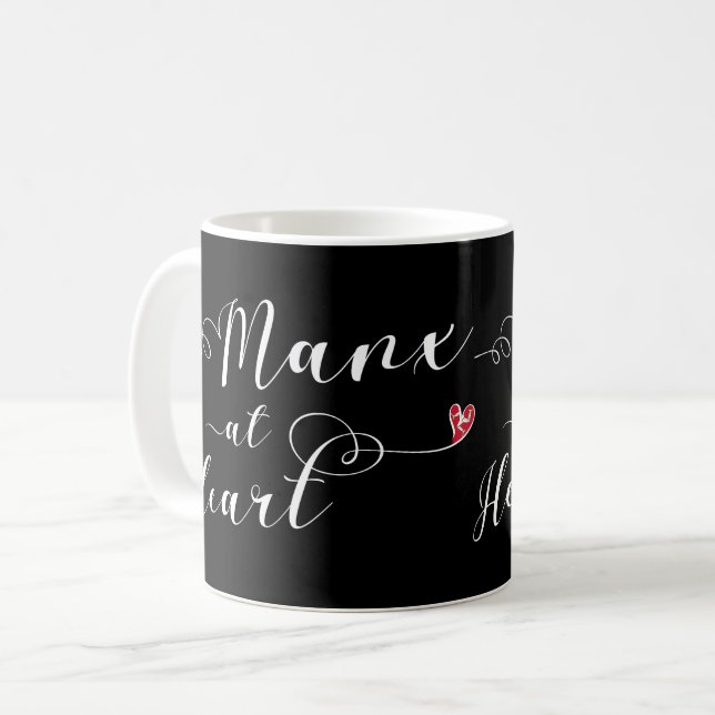 Isle of Man Manx At Heart Mug (Front Left)