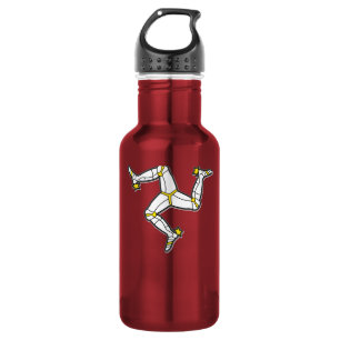 Isle Of Man Manx Flag 3 Legs Of Man Triskelion 532 Ml Water Bottle