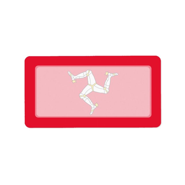 Isle of Man – Manx Flag Label (Front)
