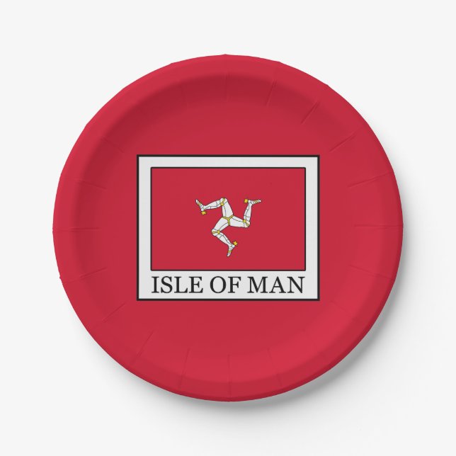 Isle of Man Paper Plate (Front)