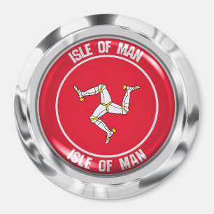 Isle of Man Round Emblem Magnet